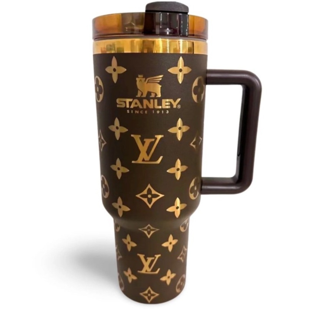 Stanley Brown and Gold Chocolate Quencher Tumbler with Handle